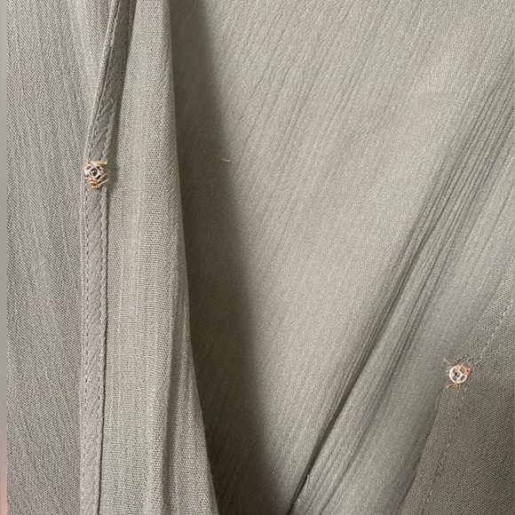 Lulus Wrap Much Obliged Maxi Dress Olive Green Size Small - Picture 6 of 6